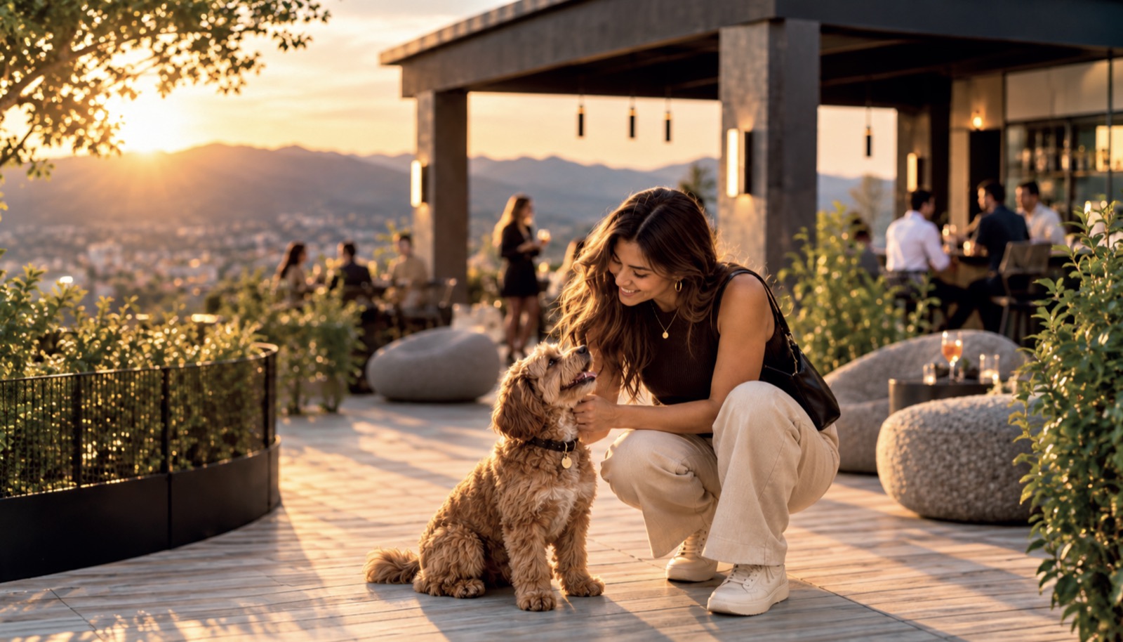 Dog Rooftop: terraza al atardecer con tu mascota
